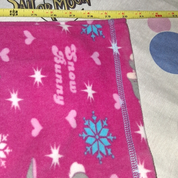 New Disney Bambi Snow Bunny Fleecd Pajamas Set Long Sleeve Button Up Shirt Pants - Picture 9 of 9